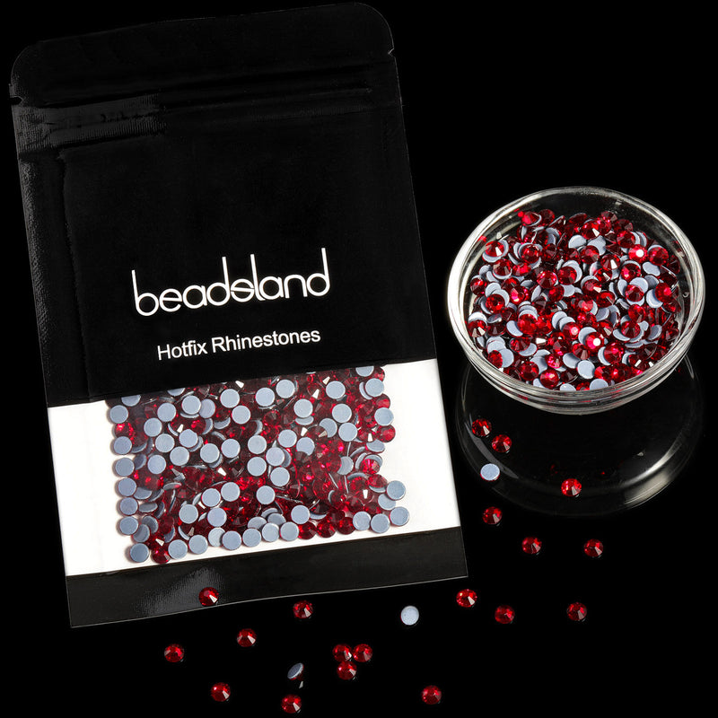 Beadsland Hotfix Rhinestones, Crystal Rhinestones for Crafts Clothes DIY Decoration-Dark Siam
