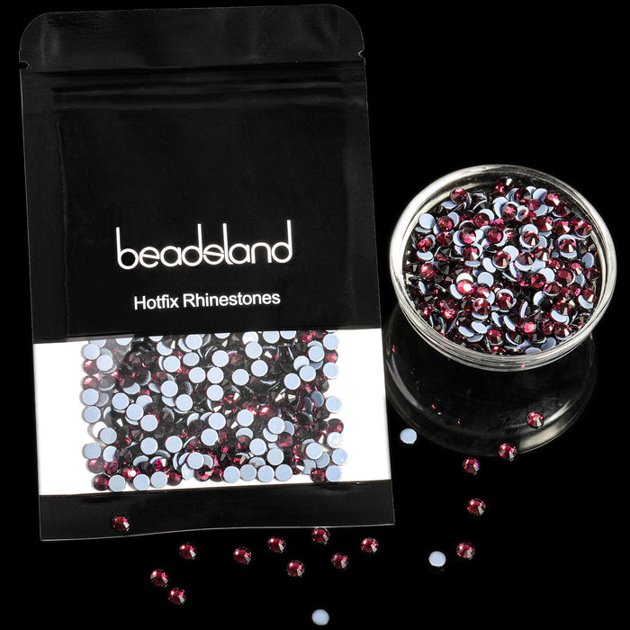 Beadsland Hotfix-Strasssteine, Kristall-Strasssteine ​​zum Basteln, Kleidung, DIY-Dekoration – Amethyst