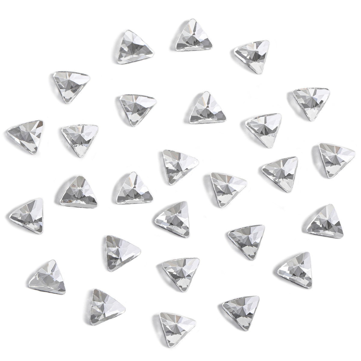Beadsland 144pcs Hotfix Rugular Triangle Crystal, Shaped Rhinestones F