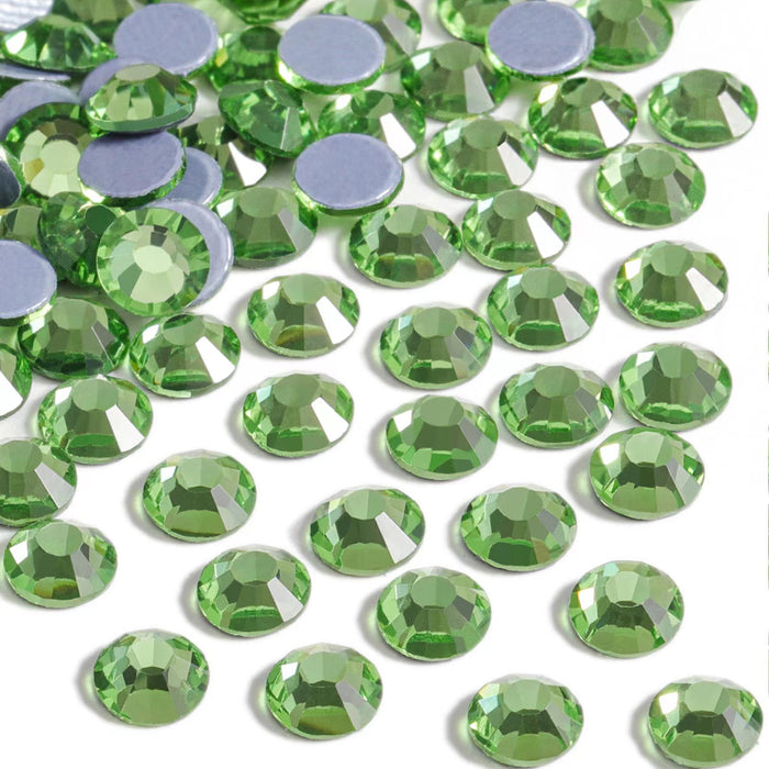 Beadsland Hotfix Rhinestones, Crystal Rhinestones for Crafts Clothes DIY Decoration- Light Green