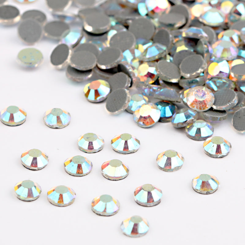 Beadsland Crystal Hotfix Rhinestone,Machine Cut Stone - Crystal AB