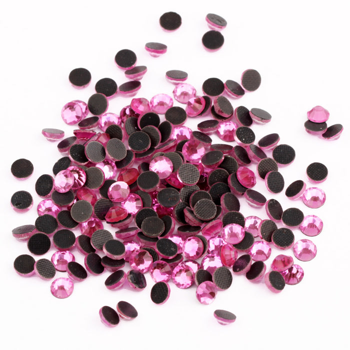 Beadsland Crystal Hotfix Rhinestone,Machine Cut Stone - Dk.Pink