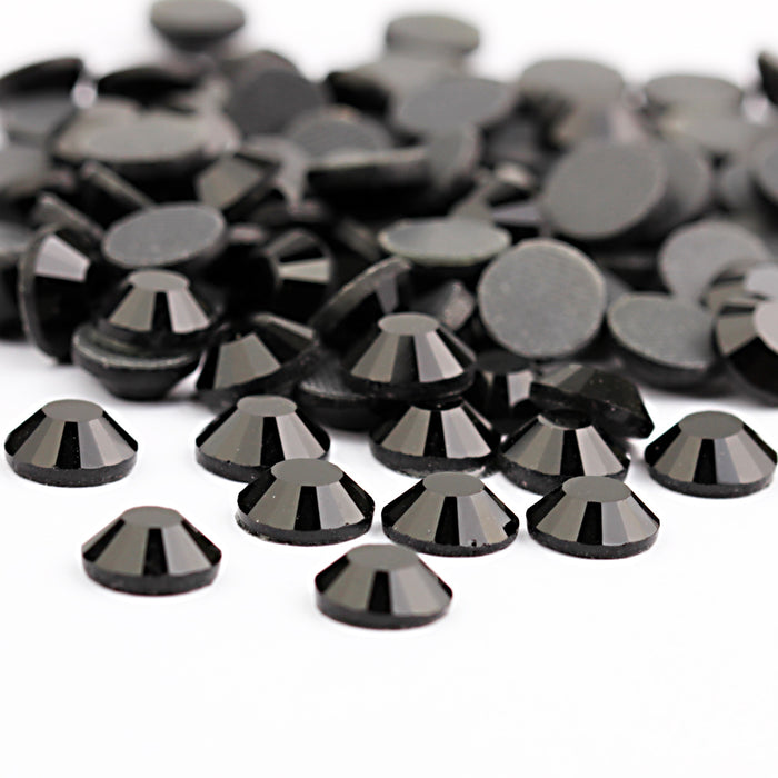 Beadsland Crystal Hotfix Rhinestone,Machine Cut Stone - Black