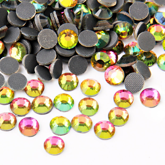 Beadsland Crystal Hotfix Rhinestone,Piedra cortada a máquina - Arco iris