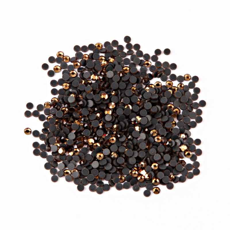 Beadsland Crystal Hotfix Rhinestone,Machine Cut Stone - Light Colorado Topaz