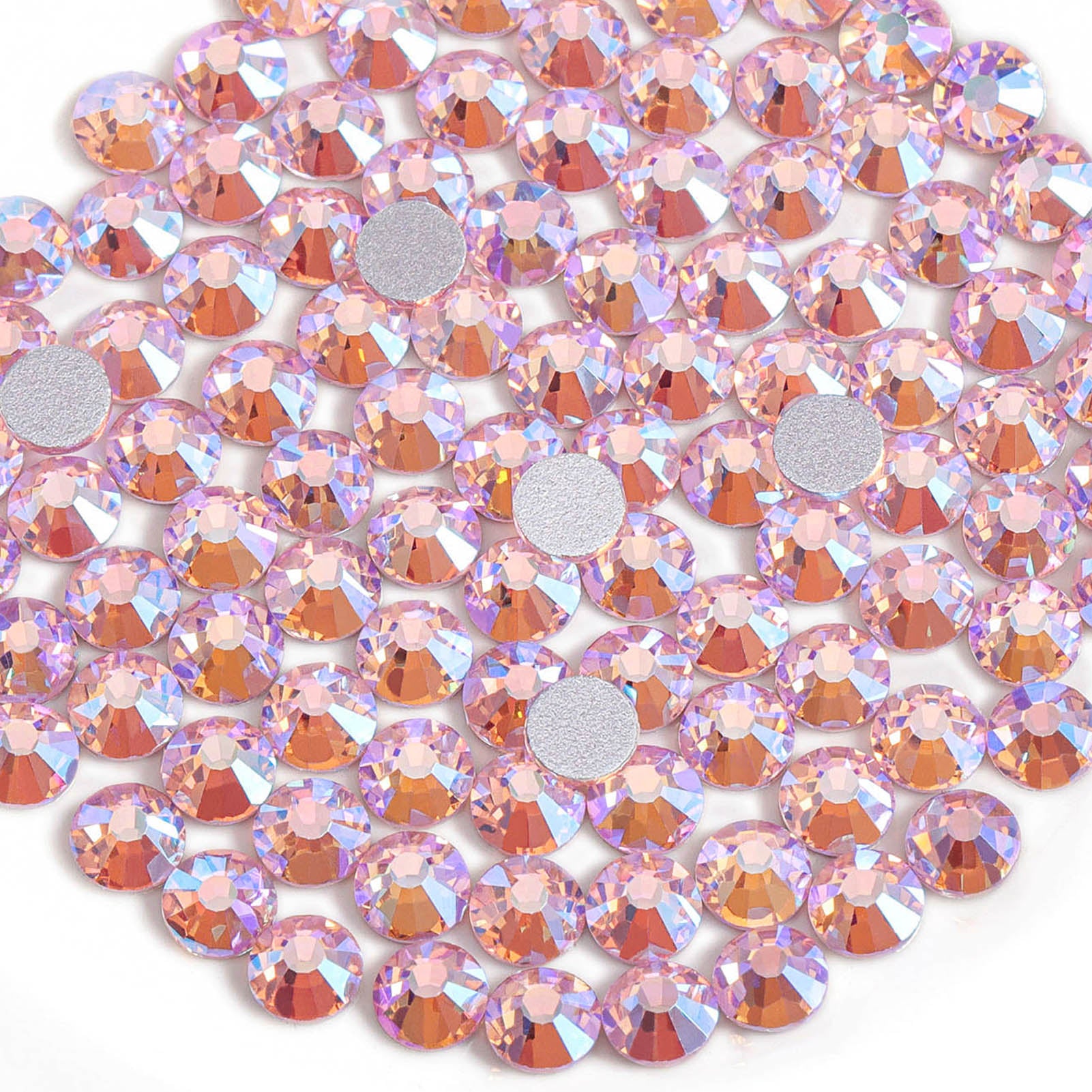 Beadsland Flat Back Crystal Rhinestones Round Gems For Nail Art