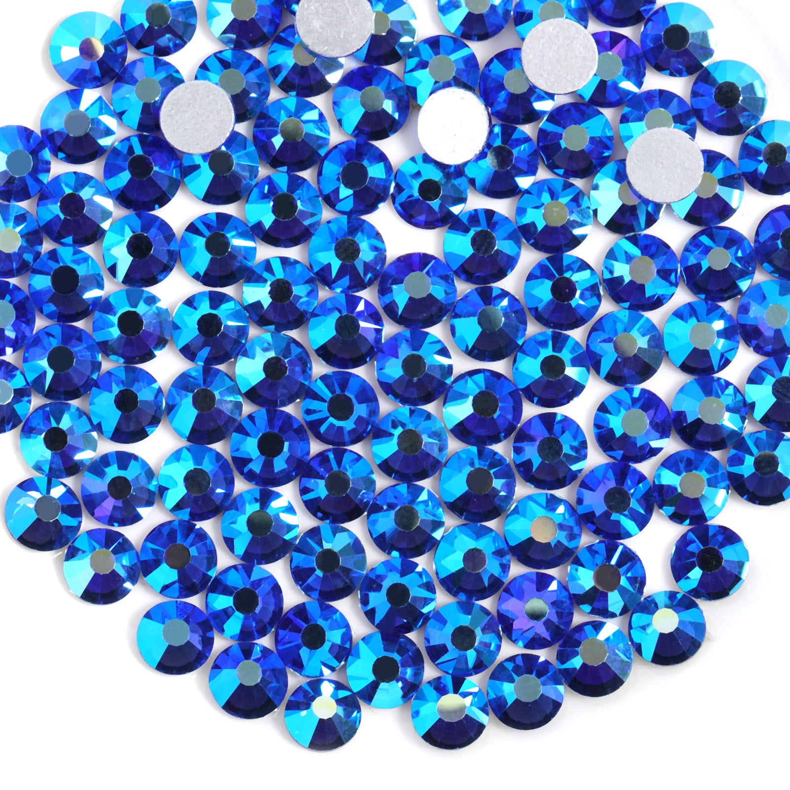 Beadsland Flat Back Crystal Rhinestones Round Gems For Nail Art