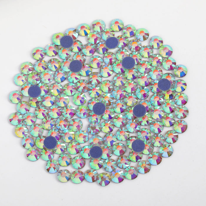 Hotfix Rhinestones Bulk for Crafts Clothes,Hotfix Crystals DIY Decoration, SS6-SS30 - Clear AB