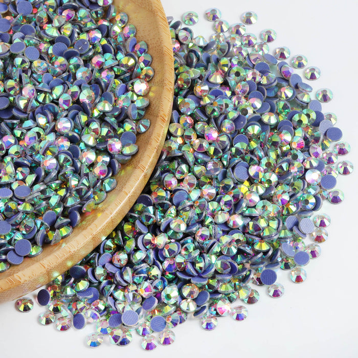 Hotfix Rhinestones Bulk for Crafts Clothes,Hotfix Crystals DIY Decoration, SS6-SS30 - Clear AB