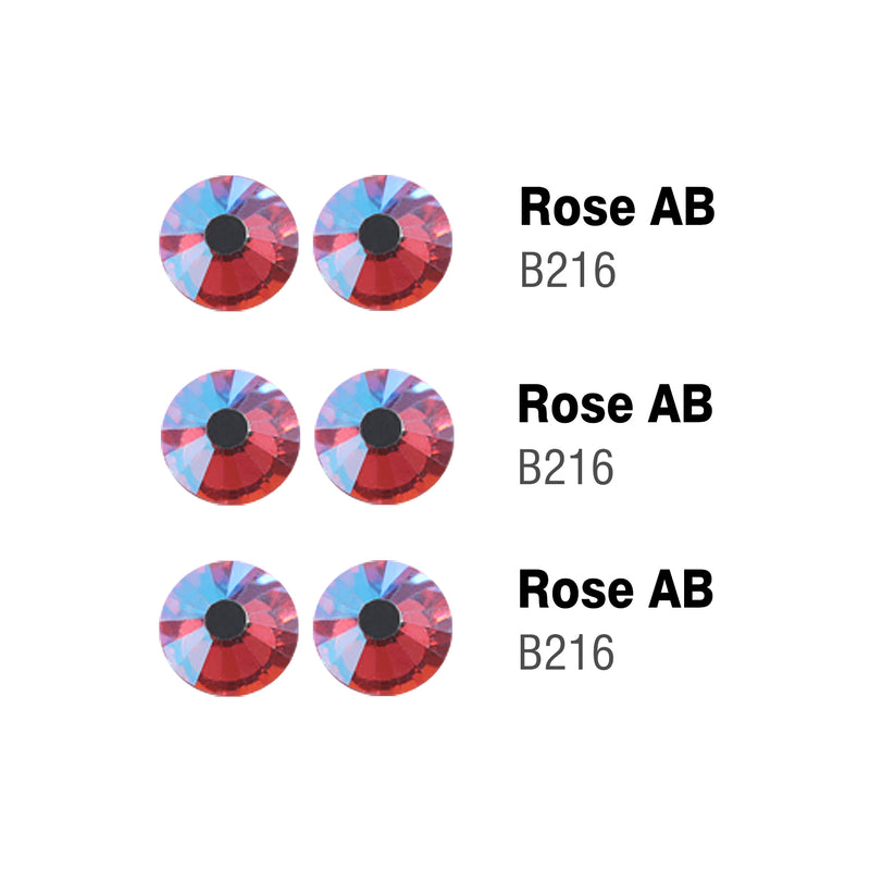 Beadsland Hotfix Rhinestones Bulk, Hot Fix Rhinestones for Crafts Clothes DIY Decoration, Rose AB