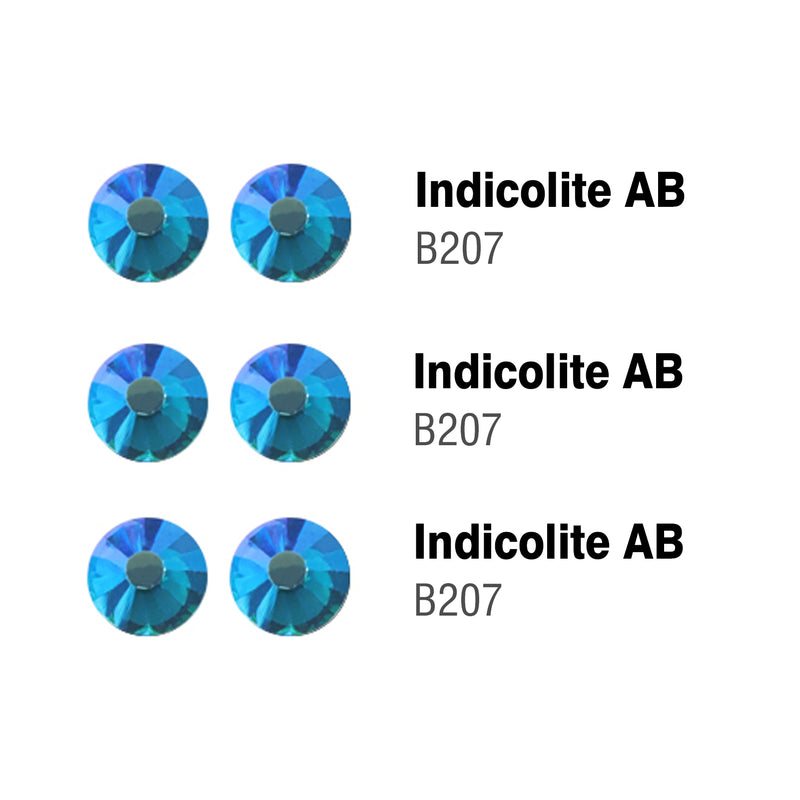 Beadsland Flatback Rhinestones Bulk, Rhinestones for Nails Crafts Clothes DIY Decoration,Indicolite AB