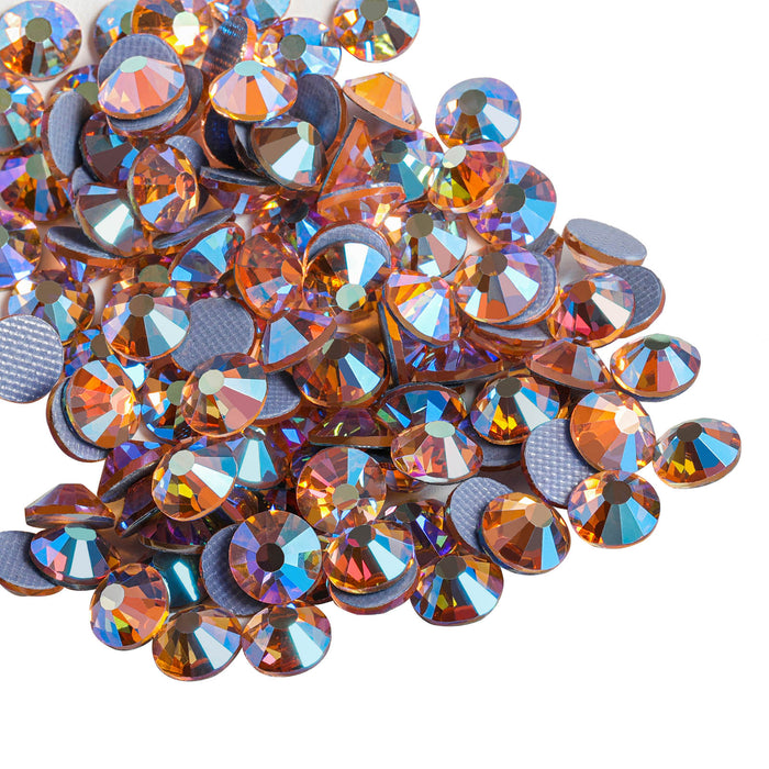 Beadsland Hotfix Rhinestones, Crystal Rhinestones for Crafts Clothes DIY Decoration- Champagne AB