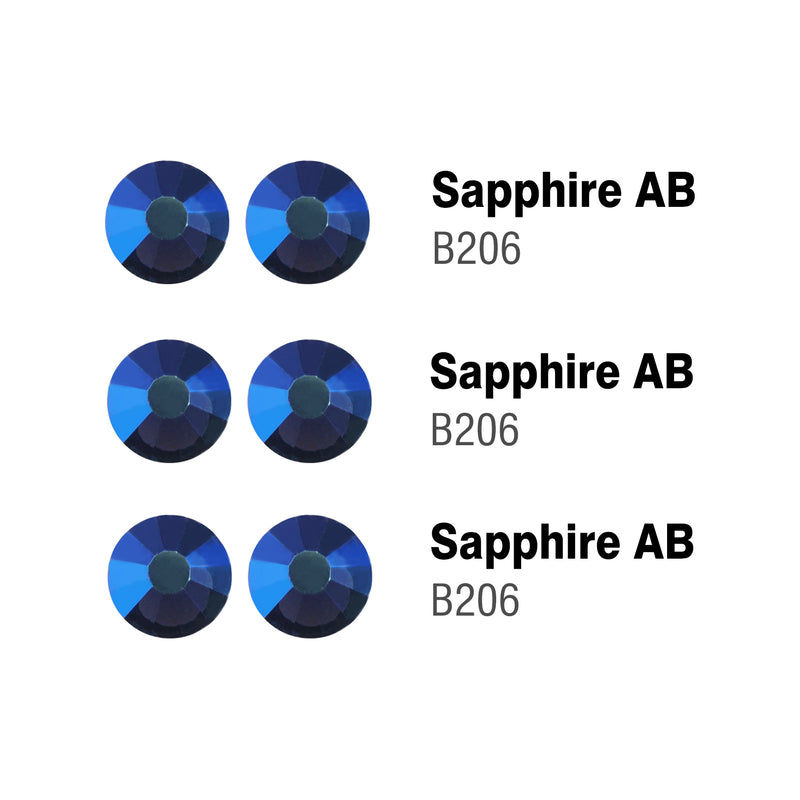 Beadsland Hotfix Rhinestones Bulk, Hot Fix Rhinestones for Crafts Clothes DIY Decoration, Sapphire AB