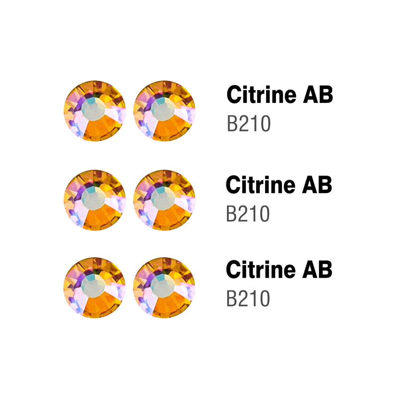 Beadsland Hotfix Rhinestones Bulk, Hot Fix Rhinestones for Crafts Clothes DIY Decoration, Citrine AB