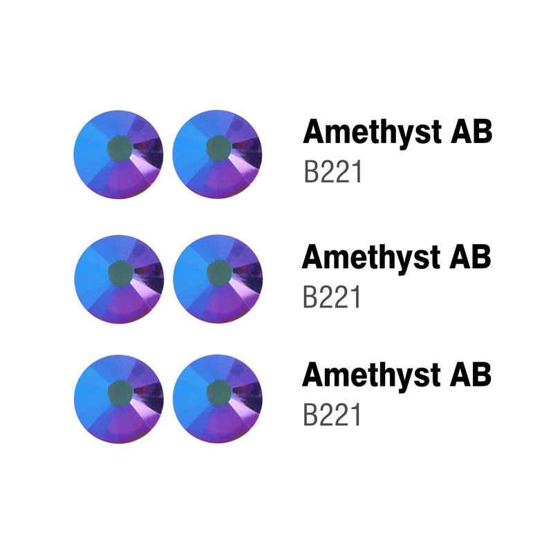 Beadsland Hotfix Rhinestones Bulk, Amethyst AB