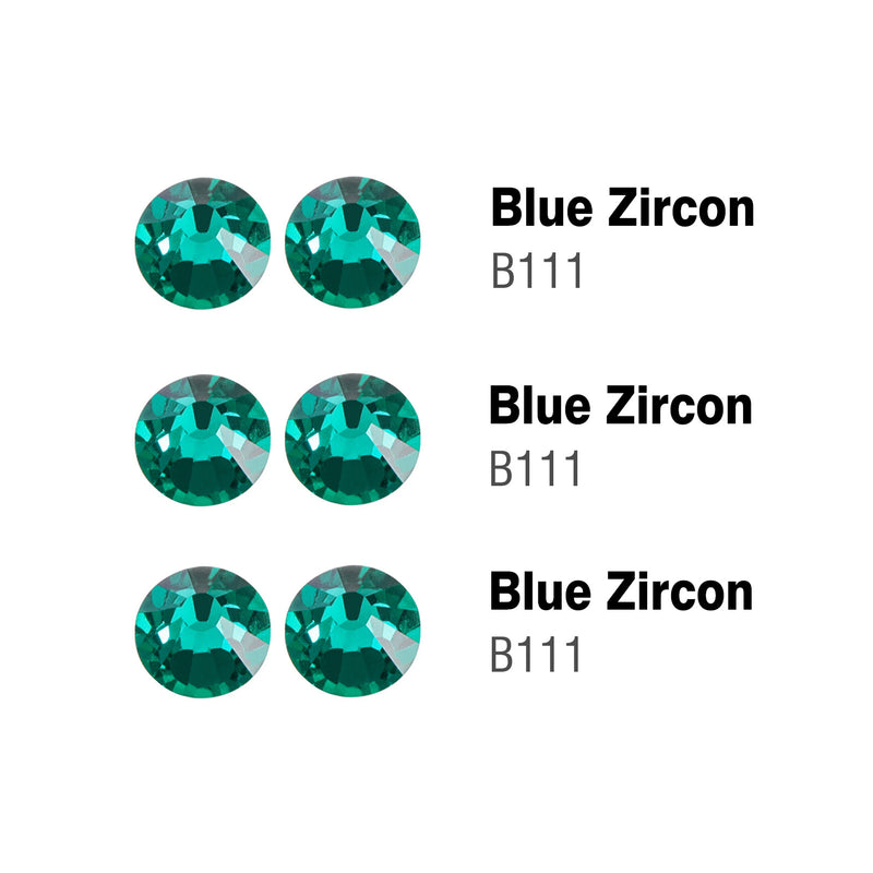 Beadsland Flatback Rhinestones Bulk, Rhinestones for Nails Crafts Clothes DIY Decoration, Blue Zircon