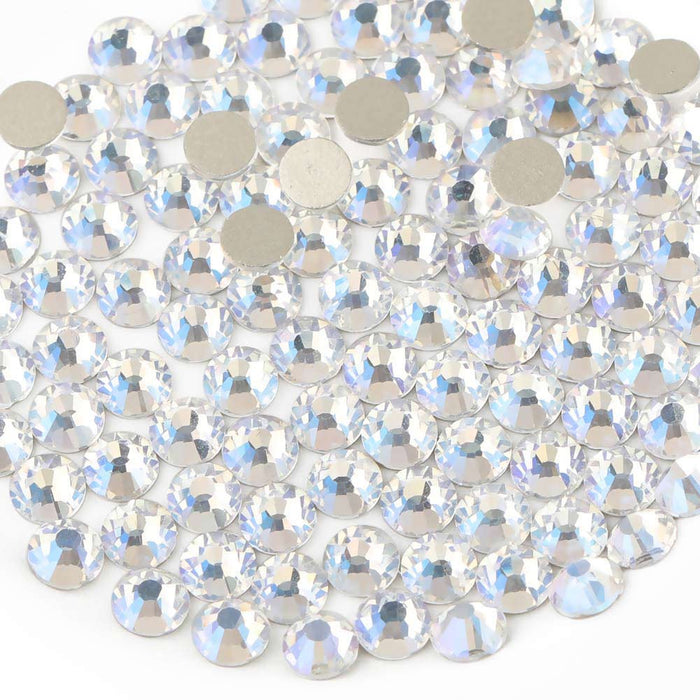 Beadsland Kristall-Strasssteine ​​mit flacher Rückseite, runde Edelsteine ​​für Nagelkunst und Bastelarbeiten, zum Kleben – Blue Moonlight