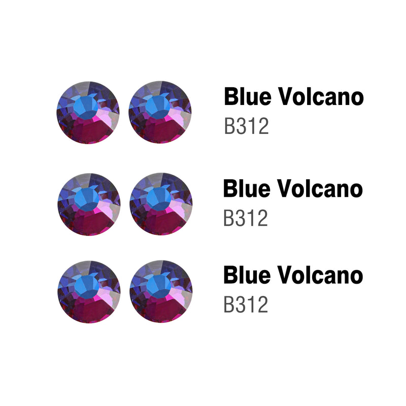 Beadsland Hotfix Rhinestones, Crystal Rhinestones for Crafts Clothes DIY Decoration-Blue Volcano