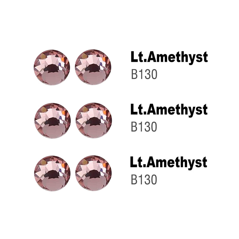 Beadsland Flatback Rhinestones Bulk, Rhinestones for Nails Crafts Clothes DIY Decoration, Light Amethyst