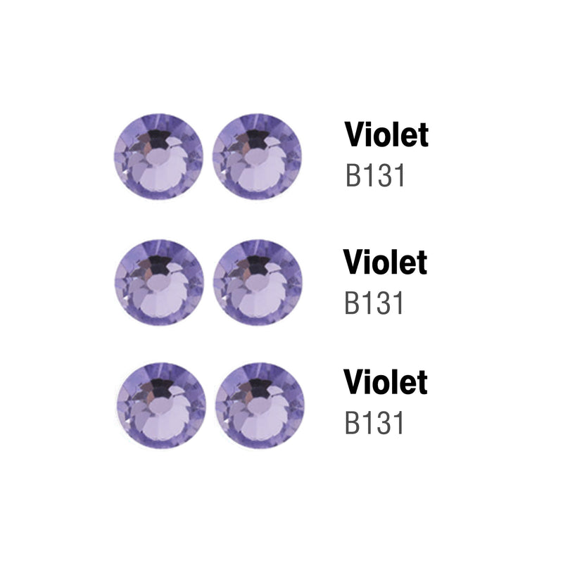 Beadsland Hotfix Rhinestones Bulk, Hot Fix Rhinestones for Crafts Clothes DIY Decoration, Violet