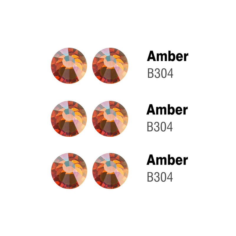 Beadsland Flatback Rhinestones Bulk, Rhinestones for Nails Crafts Clothes DIY Decoration, Amber