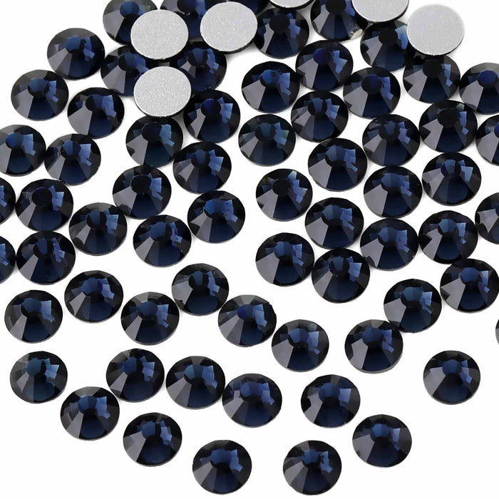 Beadsland Flat Back Crystal Rhinestones Round Gems For Nail Art And Craft Glue Fix - Montana