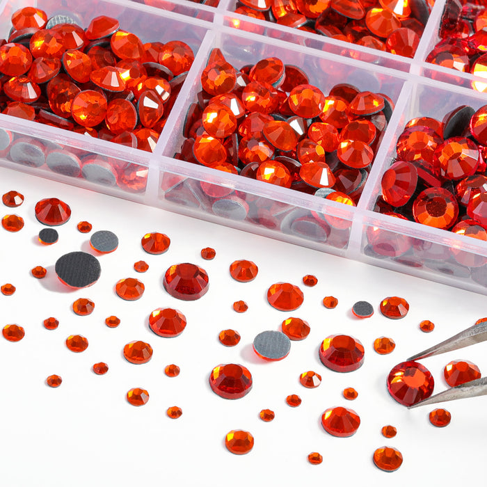 Hotfix Applicator with 2 Boxes Total 7200pcs Mix Color Rhinestones