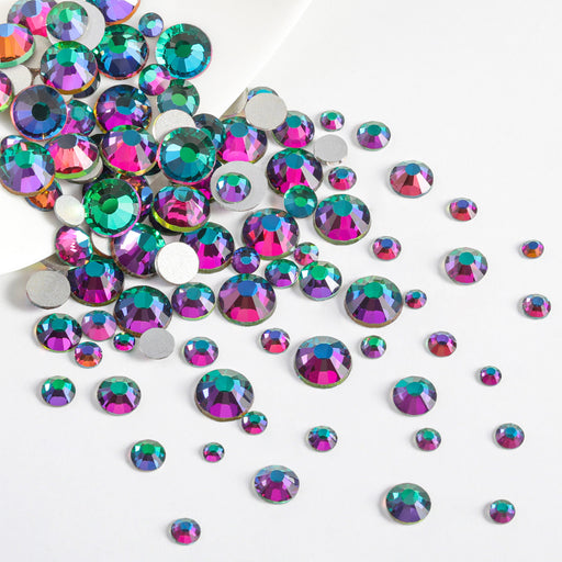  Beadsland Rhinestones for Makeup,8 Sizes 2500pcs Crystal  Flatback Rhinestones Face Gems for Nails Crafts with Tweezers and Wax  Pencil,Transparent AB,SS4-SS30