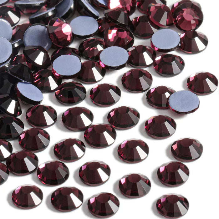 Beadsland Hotfix Rhinestones, Crystal Rhinestones for Crafts Clothes DIY Decoration- Amethyst