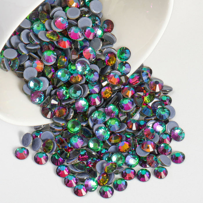 Beadsland Hotfix Rhinestones, Crystal Rhinestones for Crafts Clothes DIY Decoration-Green Volcano