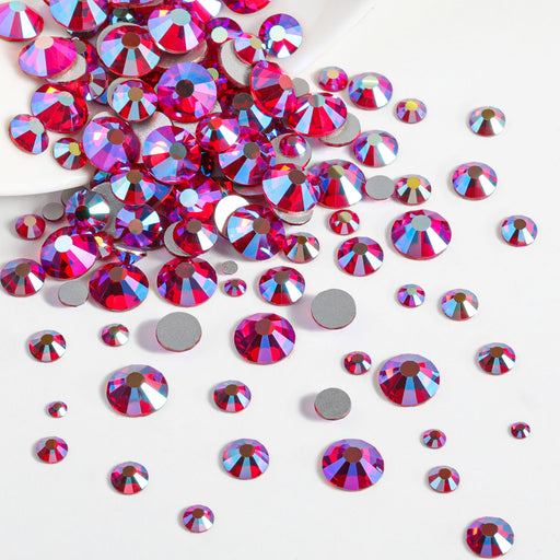 Beadsland Rhinestones for Makeup,8 sizes 2500pcs Flatback Rhinestones