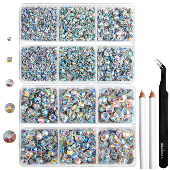 6736pcs Hotfix Rhinestones for Crafts Clothes Mixed 5 Sizes, Hotfix Cr —  Beadsland