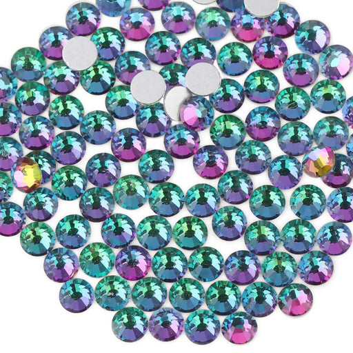 Beadsland Rhinestones for Makeup,8 Sizes 2500pcs Blue AB Flatback